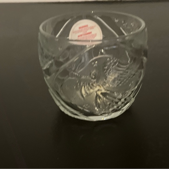 Vintage KIG Crystal Votive Candle Holder angel - Picture 1 of 3